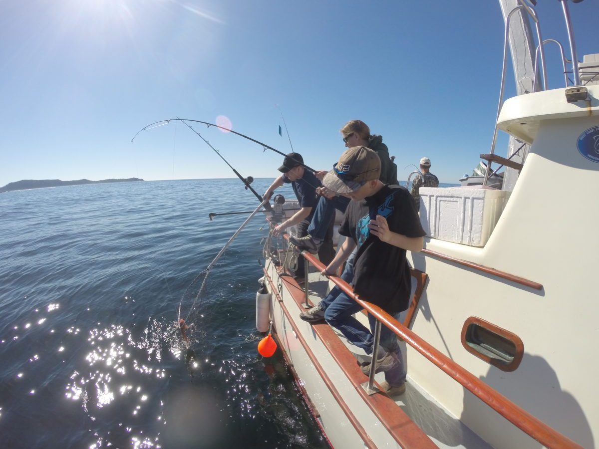 fishing Tyler Rock on BC day charter